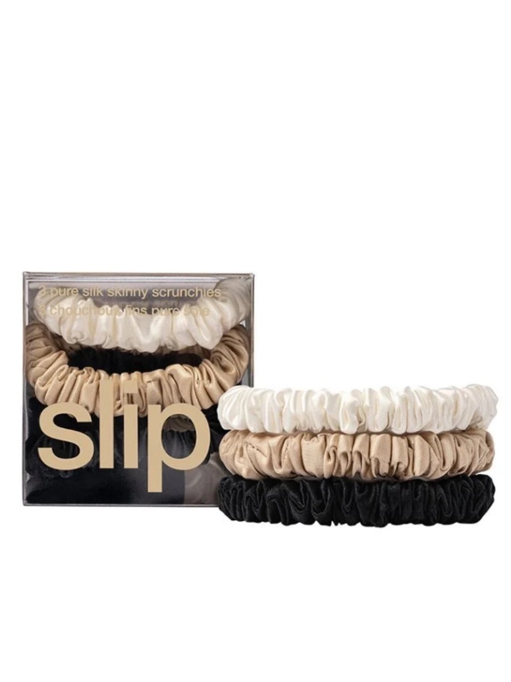 Slip Pure Silk Skinny Scrunchie Trio